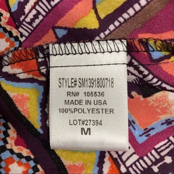 TRAVEL ELEMENTS Women’s Multicolored Kaftan/Cardigan/Vest Size Medium - Picture 8 of 8